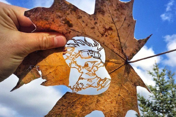 Я делал иллюстрации на листьях для Nickelodeon