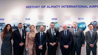 Президент Международного аэропорта Алматы Гокер Косе провёл встречу с главой ICAO Сальваторе Шаккитано