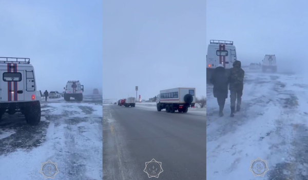 Почти 100 автомобилей столкнулись на трассе &quot;Астана-Петропавловск&quot; 