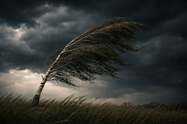 Срывает ветки и шатает рекламу: Гидрометцентр Татарстана объявил предупреждение