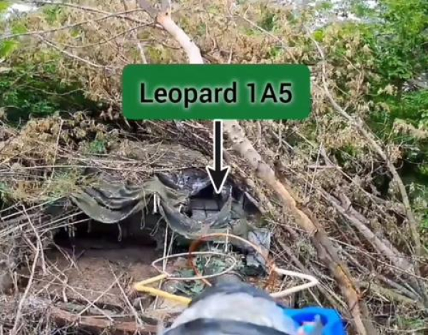 FPV-дроны 6-й дивизии уничтожили немецкий танк &laquo;Леопард&raquo; на окраине Константиновки