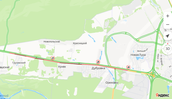 В&nbsp;Зеленодольском районе собралась 7-километровая пробка после ДТП