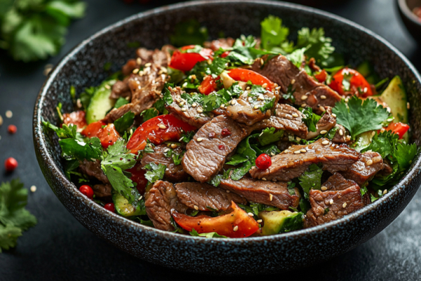 Аутентичный салат из Кореи: готовим пикантный хе с красным лучком и нежным мясом