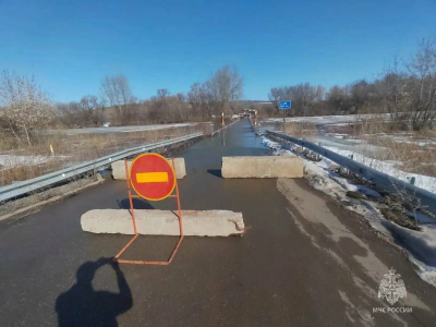 В Татарстане река Ик подтопила мост