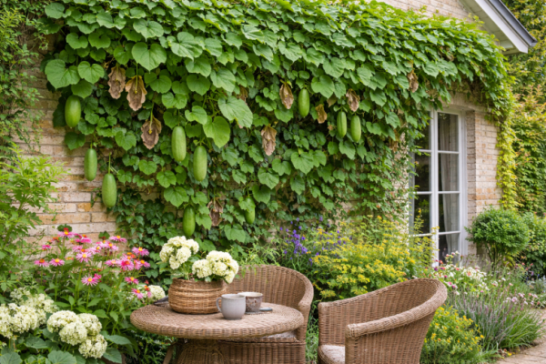 Лиану из Красной книги можно посадить в саду: сначала листья-сердечки, потом цветы-кувшинки, а затем плоды-огурцы