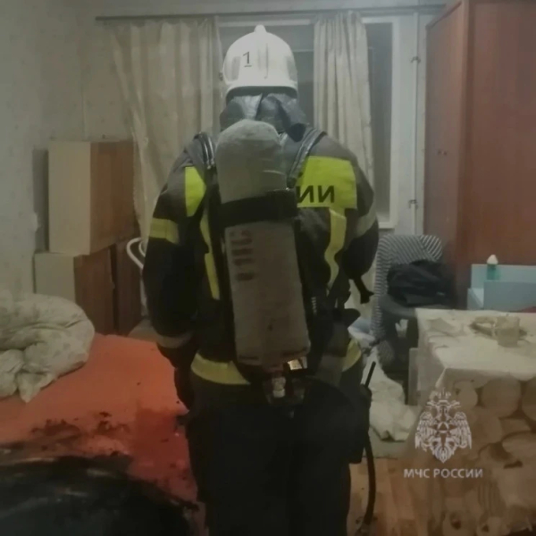 &lrm;В Казани на пожаре пострадал мужчина из-за непотушенной сигареты