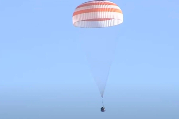 В области Улытау приземлился спускаемый аппарат корабля «Союз МС-24»
