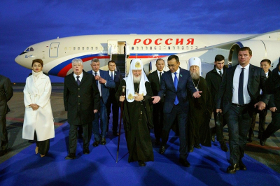 Патриарх Кирилл прибыл в Казахстан
