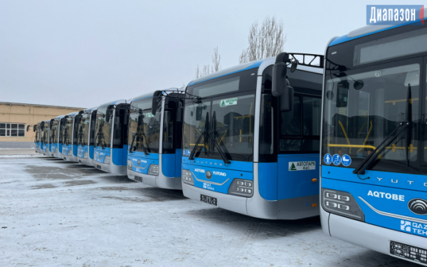 В Актобе прибывают новые автобусы