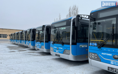 В Актобе прибывают новые автобусы