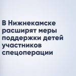 В Нижнекамске расширят меры поддержки детей участников спецоперации