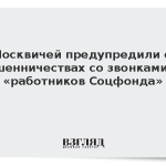 Москвичей предупредили о мошенничествах со звонками от «работников Соцфонда»