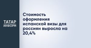 Стоимость оформления испанской визы для россиян выросла на 20,4%