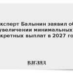 Эксперт Балынин заявил об увеличении минимальных декретных выплат в 2027 году