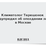 Климатолог Терешонок предупредил об опоздании зимы в Москве