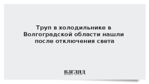 Труп в холодильнике в Волгоградской области нашли после отключения света