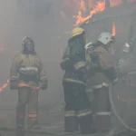 Қызылордада өрт кезінде балалар эвакуацияланды